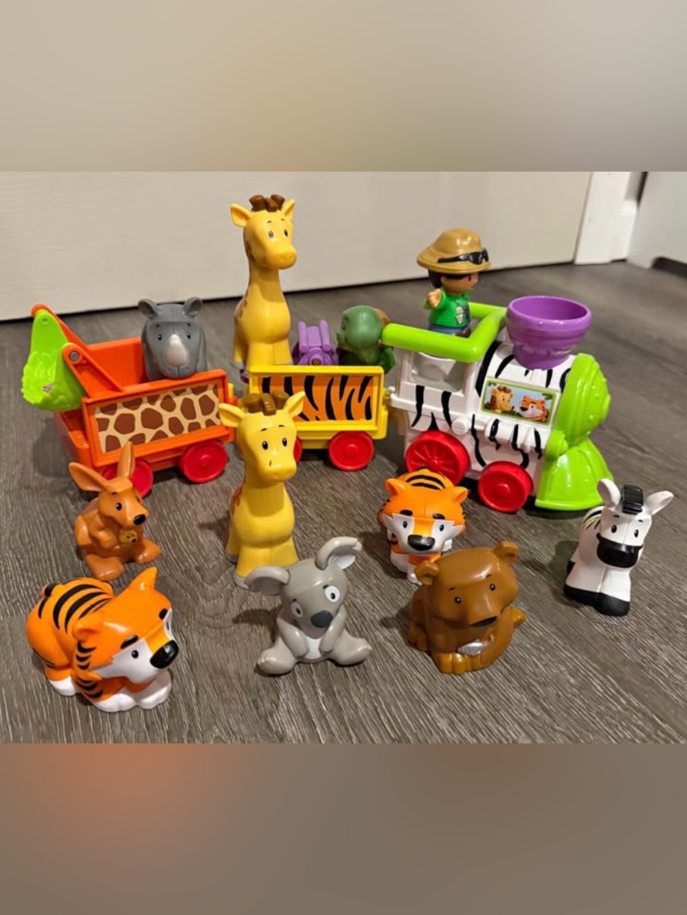 Little People zoo Safari Animal musical Train Play Set